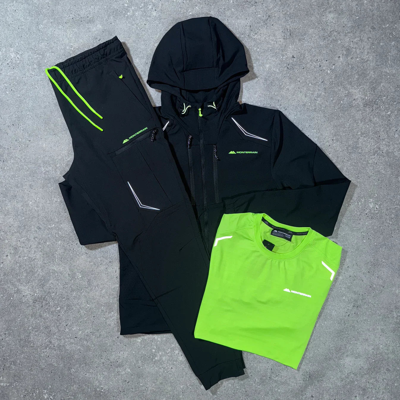 mtrn neon tracksuit - tee/joggers/jacket
