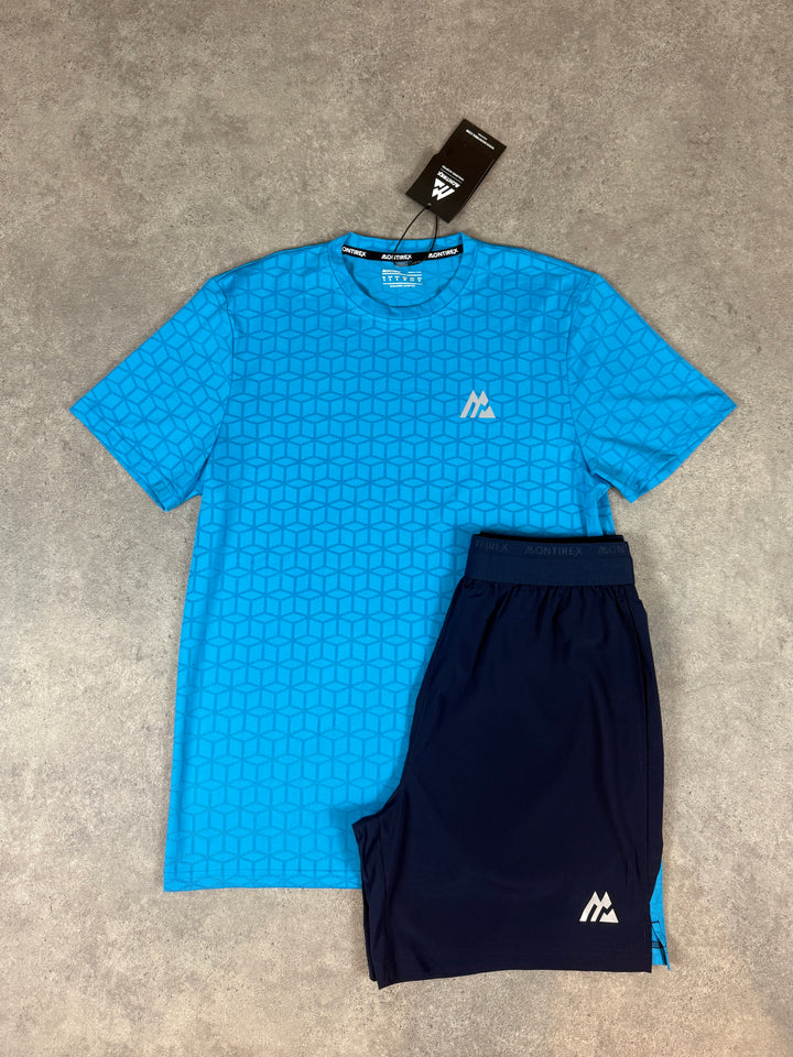mtx short set - cube blue