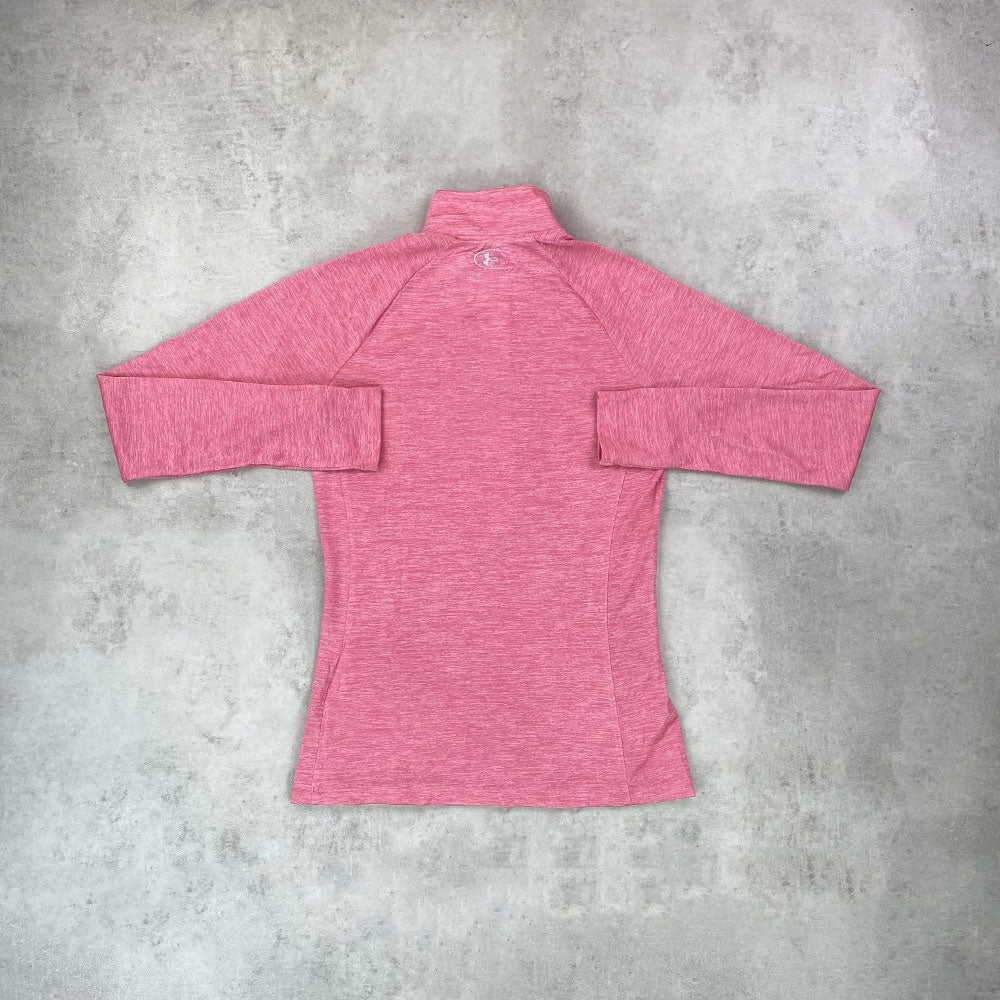 un arm tech 2.0 half zip cerise women's