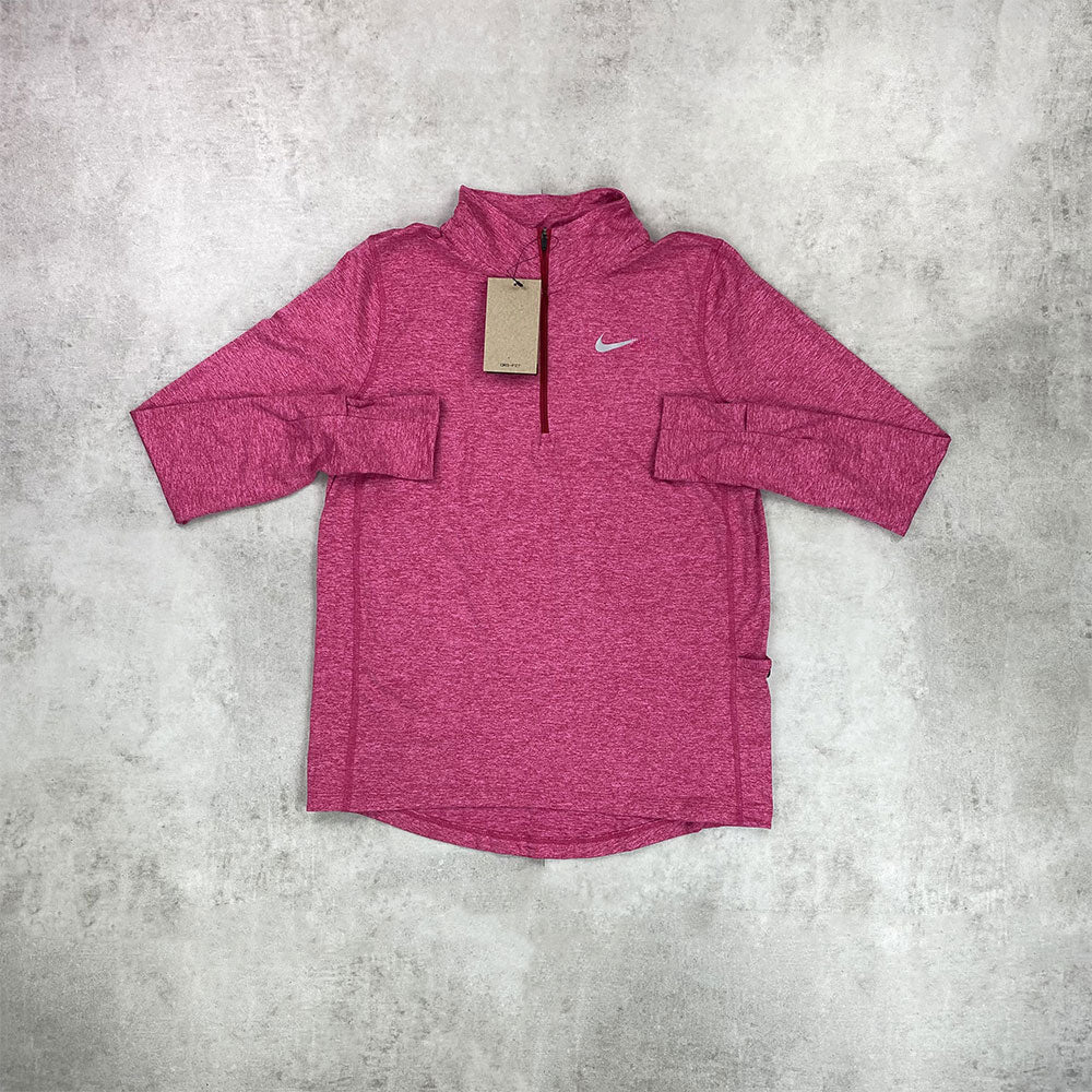 nke element pink half zip women's