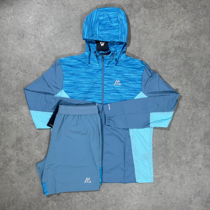 mtx set - neon blue - jacket/shorts