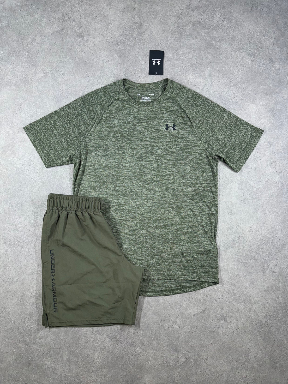 un/arm short set - pine green