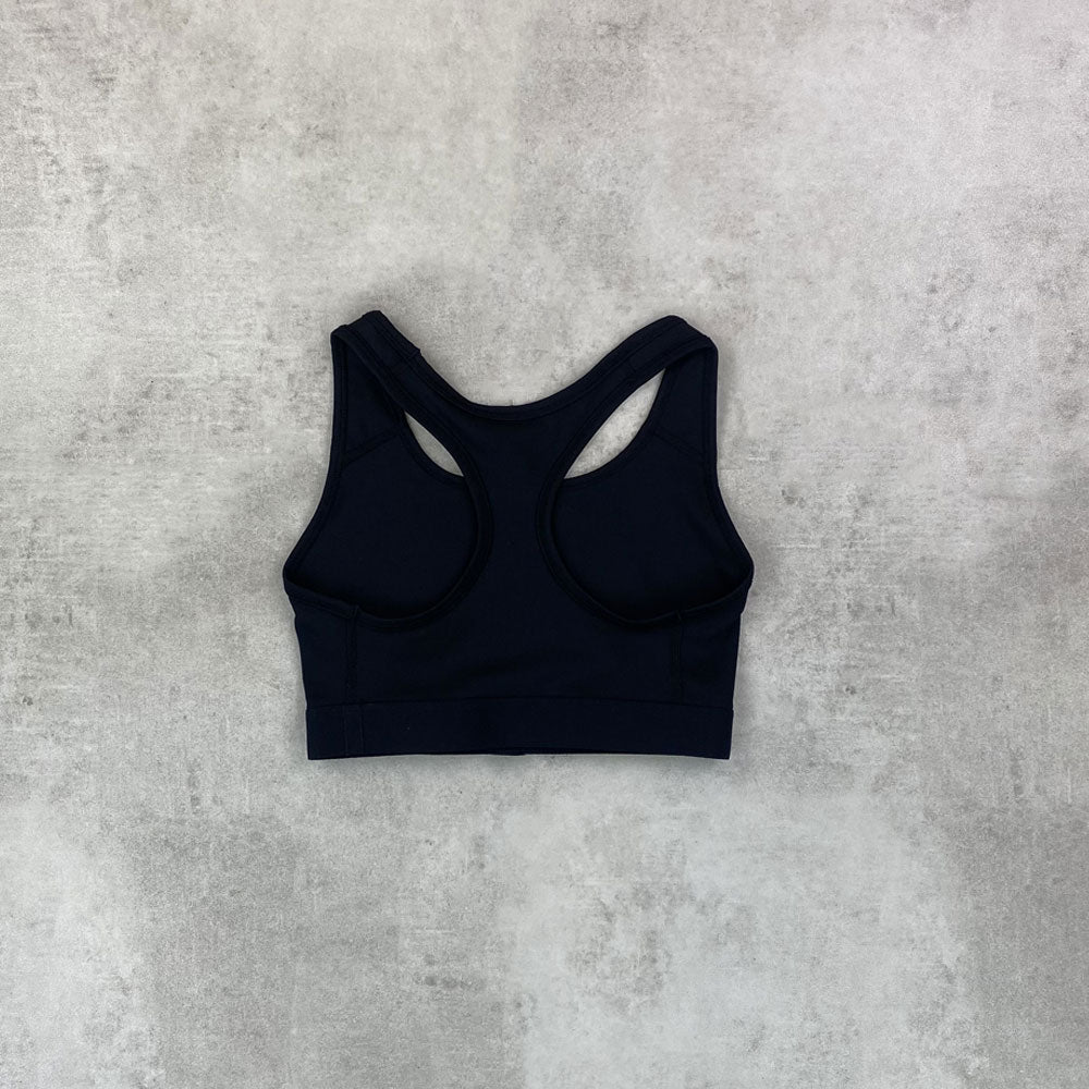 nke swoosh bra black women's