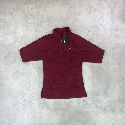 UN ARM Tech 2.0 Half Zip Burgundy Women's