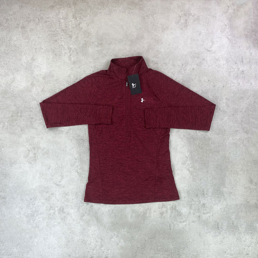 UN ARM Tech 2.0 Half Zip Burgundy Women's