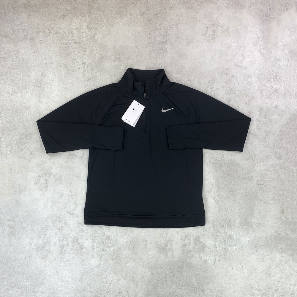 nke pacer half zip black women's