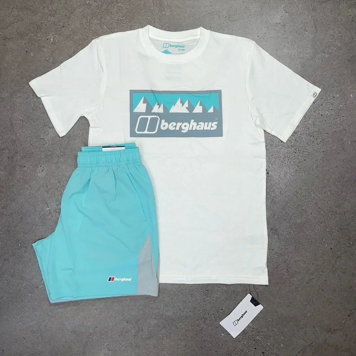bgs short set - mint blue
