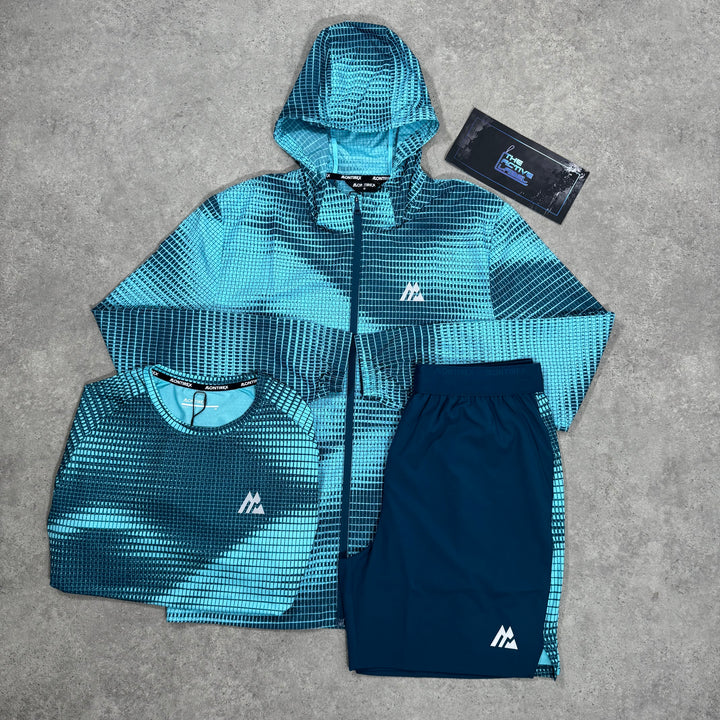 mtx tri blu set - jacket/tee/shorts