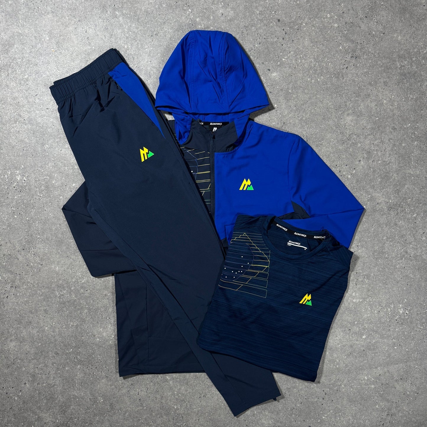 mtx neon/blue tracksuit - jacket/joggers/tee