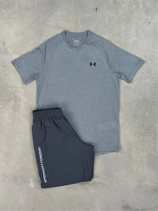 UN/ARM SHORT SET - SLATE GREY