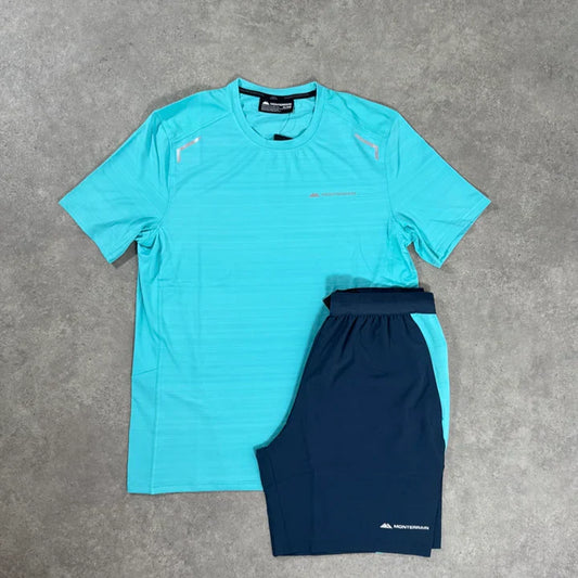 MTRN SHORT SET - NAVY/TEAL