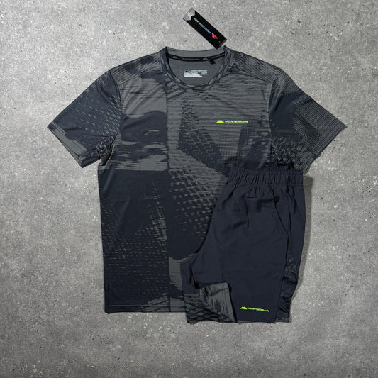 MTRN SHORT SET - LIME/BLACK