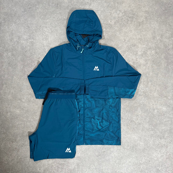 mtx set - geo print - jacket/shorts