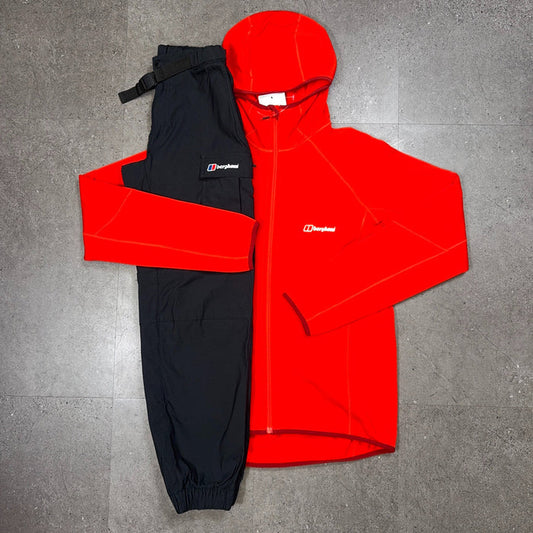 BGS TRACKSUIT - BLACK/RED