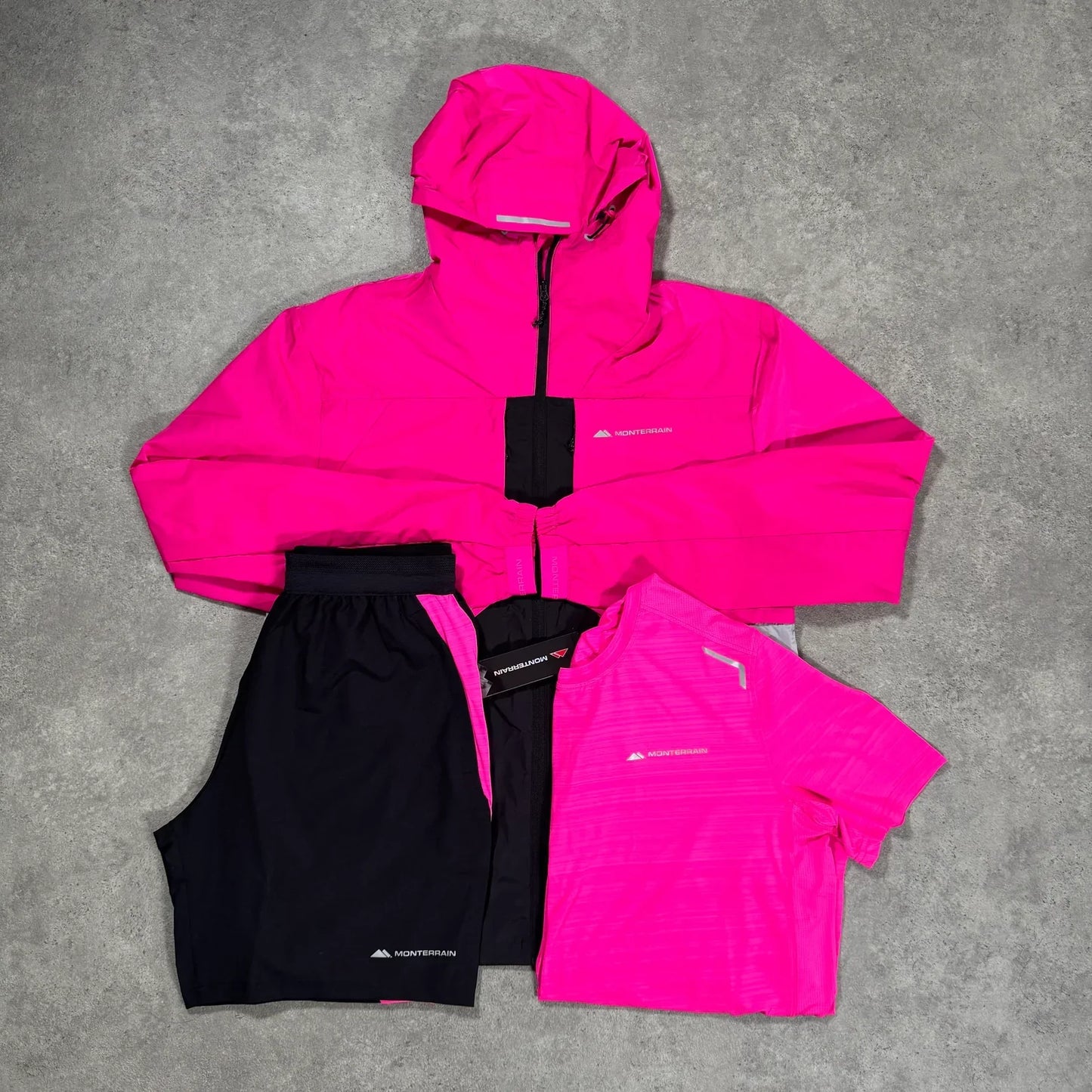 mtrn pink lyder tracksuit - tee/short/jacket