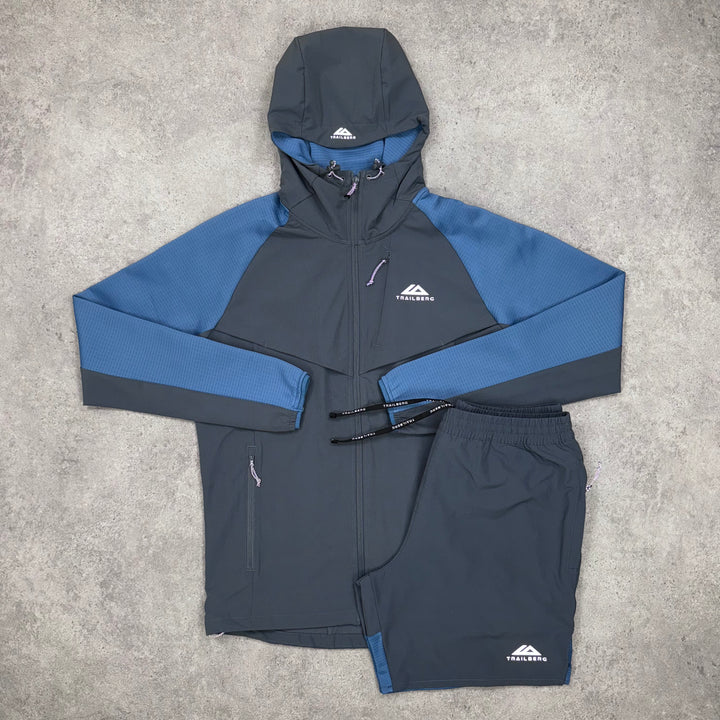 tbg - navy- jacket/shorts