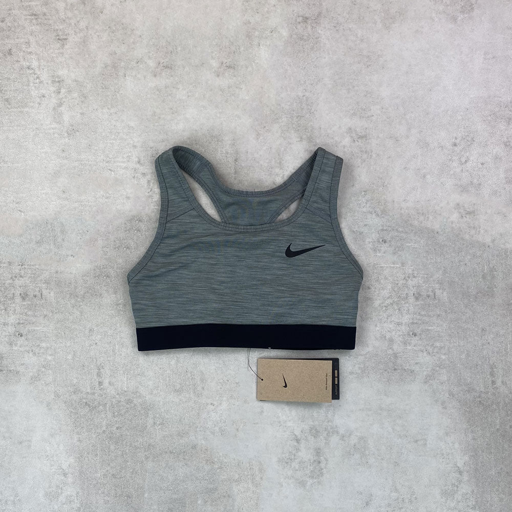 nke swoosh bra grey women's