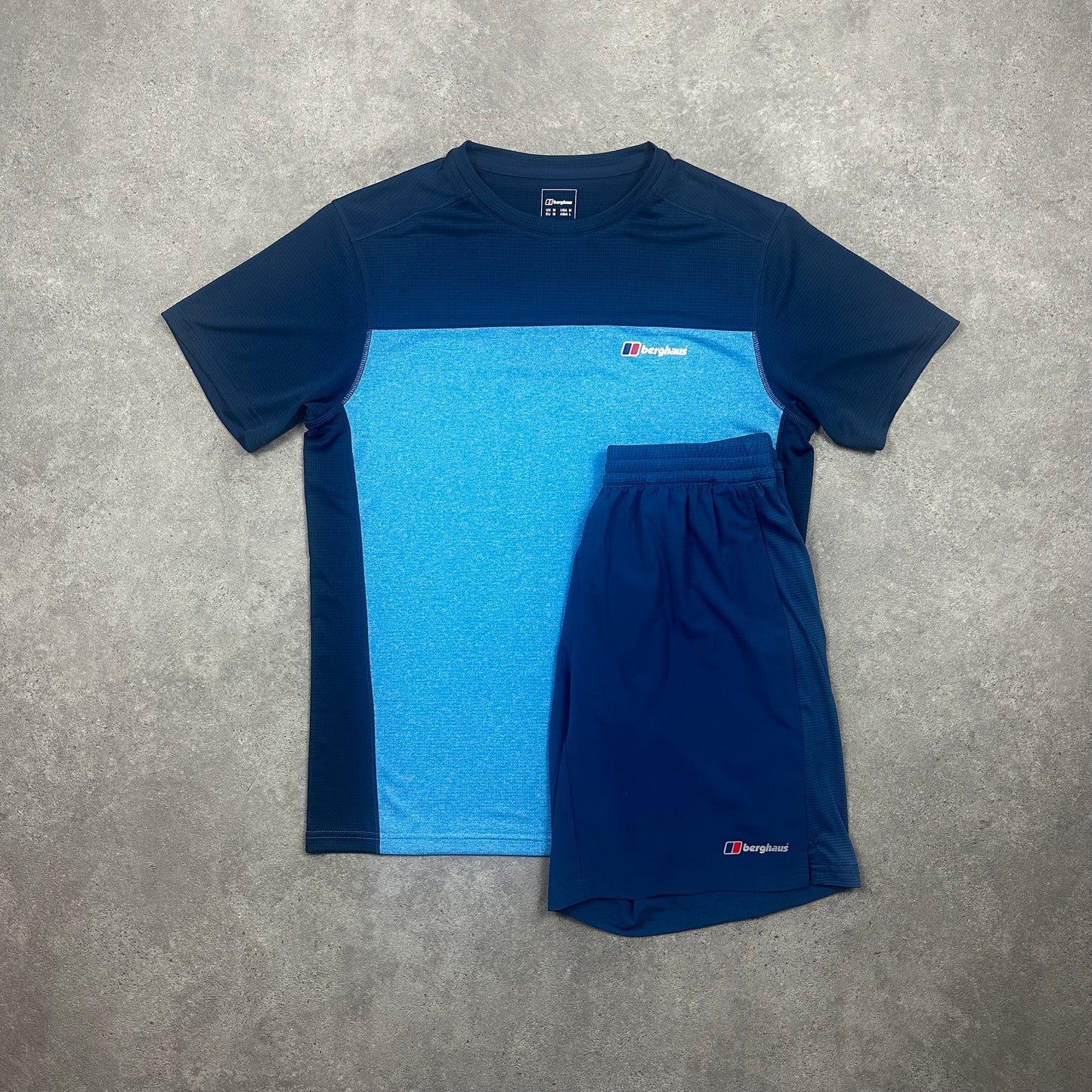 bgs short set - blue tech