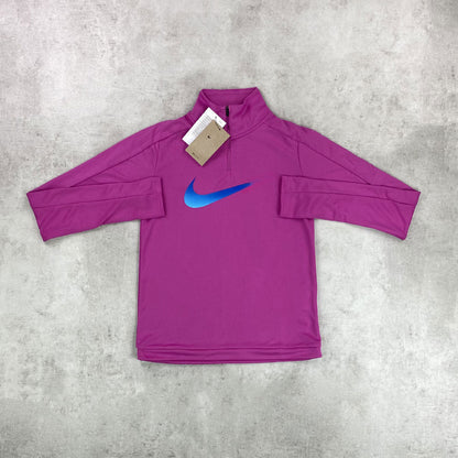 NKE Swoosh Half Zip Active Fucshia Women's