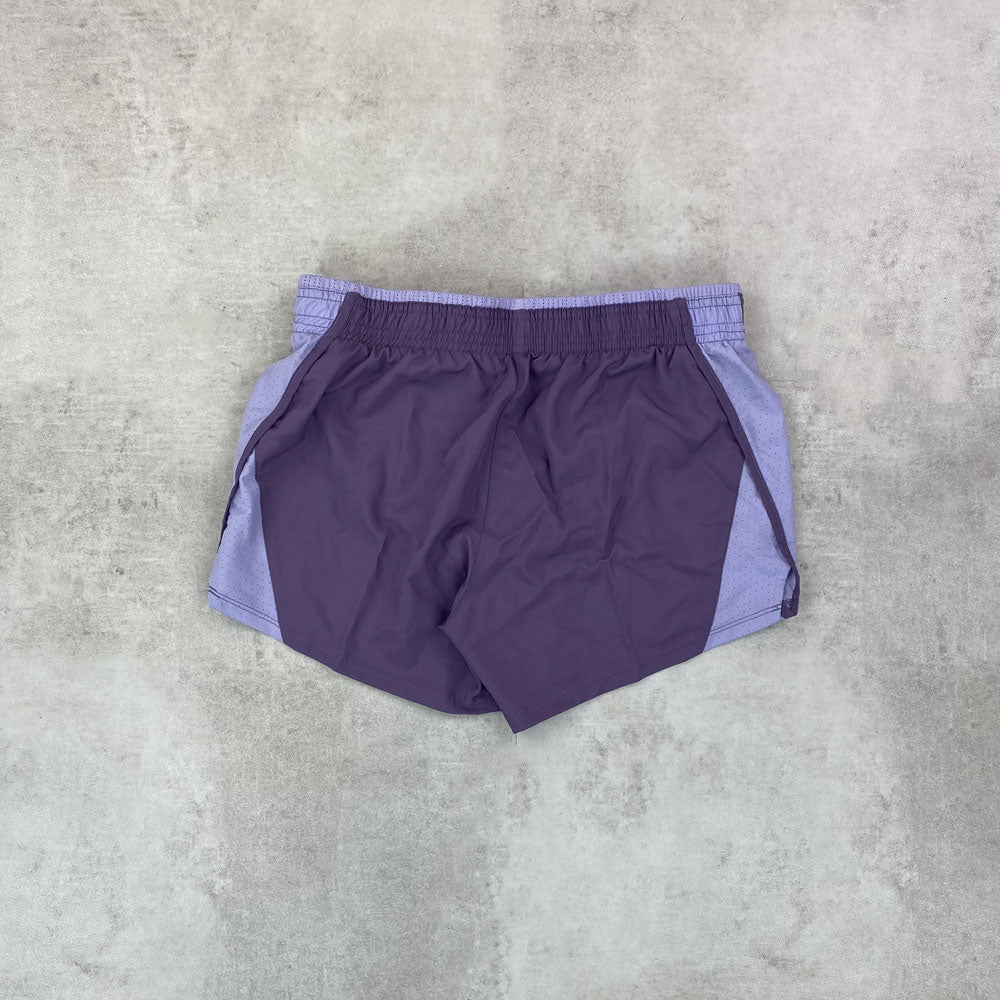 nke 10k running shorts purple women's