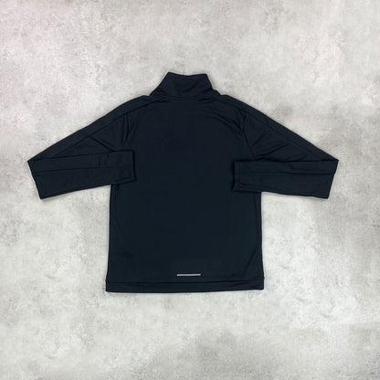 NKE Swoosh Half Zip Active Black/ White Women's